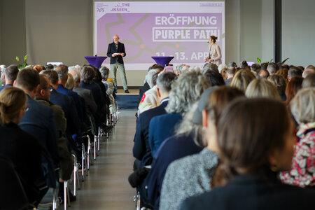Am 11. April wurde der Purple Path offiziell in Flöha eröffnet. Foto: Stadtverwaltung Flöha/ Erik Frank Hoffmann