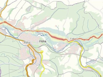Auszug aus der interaktiven Lärmkarte des Freistaates Sachsen vom 24.10.2023